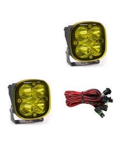 Baja Designs Amber Lens Work/Scene Pattern Squadron Pro Series LED Light Pods Pair- BAJA-497816