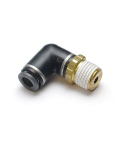 Ridetech Airline Fitting Swivel Elbow 1/4in NPT to 3/8in Airline - 31956201