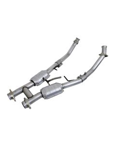 BBK 94-95 Mustang 5.0 High Flow H Pipe With Catalytic Converters - 2-1/2 - 1563