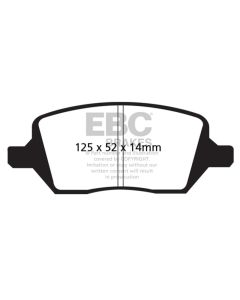 EBC 04-05 Buick Terraza 3.5 FWD Greenstuff Rear Brake Pads - DP61737