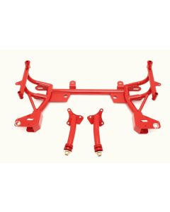 BMR 93-02 F-Body K-Member w/ Turbo SBC/BBC Motor Mounts and STD. Rack Mounts - Red - KM015R