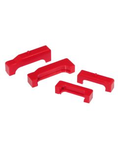 Prothane 88-98 Chevy Truck Small Block Radiator Insolators - Red - 7-1713