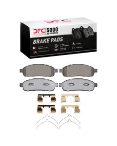DFC 04-09 Ford F-150 4WD Front 5000 Advanced Semi Metallic Brake Pads and Hardware Kit - 1551-1011-01