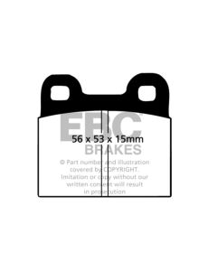 EBC 71-79 Volkswagen Beetle 1.3 (1300) Greenstuff Front Brake Pads - DP2105
