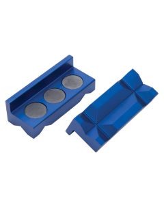 Russell Performance Blue Anodized Billet Aluminum Vice Jaws - 654420
