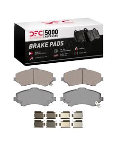 DFC 08-12 Chrysler Town & Country Front 5000 Advanced Semi Metallic Brake Pads and Hardware Kit - 1552-1273-01