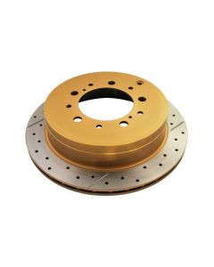 DBA 07+ Toyota Landcruiser 200 Series Rear Cross Drilled & Slotted Street Series Rotor - DBA2723X