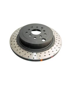 DBA 04-17 Subaru WRX STi Rear Crossdrilled/Dimpled 4000 XD Series Rotor - DBA43051XD-10