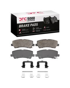 DFC 15-23 Ford Mustang Rear 5000 Advanced Semi Metallic Brake Pads and Hardware Kit - 1552-1793-02