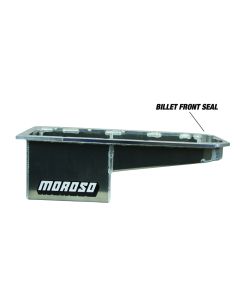 Moroso Hemi Gen 3 (w/Dragpack K-Members) Drag Race Baffled Wet Sump 10qt 7.5in Aluminum Oil Pan - 21166