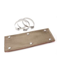 DEI Pipe Shield w/Stainless Steel Clamps - 4in x 12in - Titanium - 10454