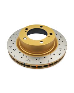 DBA 07+ Toyota Landcruiser 200 Series Front Drilled and Slotted 4000 Series Rotor - DBA42722XS