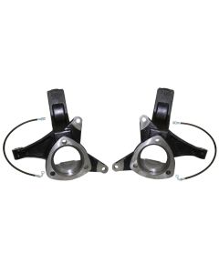 MaxTrac 07-16 GM C1500 2WD 4.5in Front Lift Spindles w/Extended DOT Compliant Brake Lines - 701345