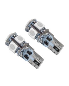 Oracle T10 5 LED 3 Chip SMD Bulbs (Pair) - Pink - 4801-009