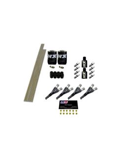 Nitrous Express 4 Cyl Shark Plumb Kit w/2 Solenoids & 75HP Jets Incl Hardware - 13393