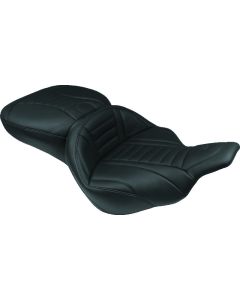 Mustang 97-07 Harley Electra Glide,Rd Glide Super Touring 1PC Seat Deluxe - Black - 76739