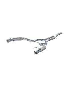 MBRP Aluminized Steel 3" Catback Dual Split Rear Race Version w/ 4.5" Tips Ford Mustang 2.3 EcoBoost - S7275AL