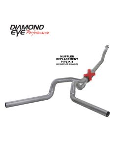 Diamond Eye KIT 4in TB MFLR RPLCMENT PIPE DUAL AL: 94-02 DODGE CUMMINS 5.9L - K4214A-RP