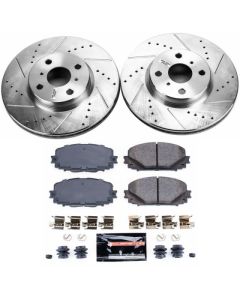 Power Stop 12-18 Toyota Yaris Front Z23 Evolution Sport Brake Kit - K6104