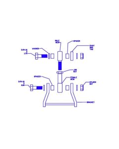 Progress Tech 01-05 Honda Civic Rear Sway Bar Adapter Kit - 65.1006