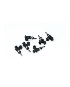 Deatschwerks Bosch EV14 Universal 40mm Compact Matched Set of 6 Injectors 750cc (Extended Nozzle) - 16MX-00-0750-6