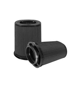 aFe Magnum FLOW Black Pro 5R Air Filter (Pair) (6x4)in F x (8-1/4x6-1/4in)  B x (7-1/4x5in) Tx10in H - 24-91136K-MA