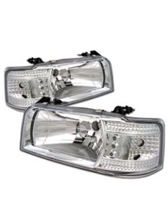 Spyder Ford F150 92-96/Ford Bronco 92-96 1PC LED ( LEDs)Crystal Headlights Chrm HD-YD-FB92-1PC-C - 5012500