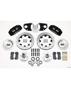Wilwood Dynapro 6 Front Hub Kit 12.19in Drilled 62-72 CDP B & E Body-Drum - 140-10740-D