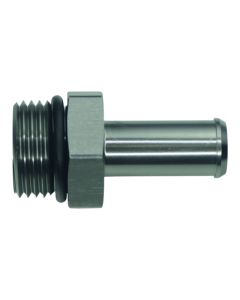 DeatschWerks 10AN ORB Male to 1/2in Male Barb Fitting - Anodized DW Titanium - 6-02-0515