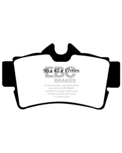 EBC 94-98 Ford Mustang 3.8 Greenstuff Rear Brake Pads - DP21156