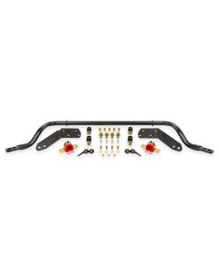 BMR 78-87 G-Body Front Sway Bar Kit - 1.25in Hollow - 2-Hole Adjustable - Black Hammertone - SB461H