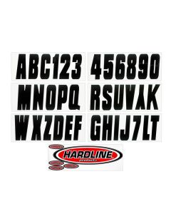 Boat Lettering Kit 3 Black - HARD-BLK350EC