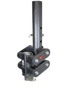 Gen-Y Spartan Torsion-Flex 5in Offset 4in RD Tube Gooseneck 2-5/16in Coupler Standard Height - GH-7082HD