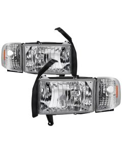 xTune Dodge Ram 1500 94-01 Headlight w/ Corner Lamps - OEM HD-JH-DR94-SET-C - 9040078