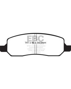 EBC 06-09 Buick Lucerne 3.8 Yellowstuff Rear Brake Pads - DP41770R
