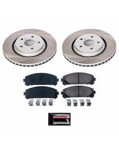 Power Stop 20-23 Toyota Camry Front Semi-Coated Rotor Kit - SC7688