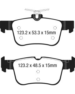 EBC 15+ Ford Edge 2.0 Turbo FWD Redstuff Rear Brake Pads - DP33047C