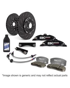 EBC Racing 12-19 BMW 3-Series (F30/F31/F34) Black Apollo-4 Calipers 330mm Rotors Front Big Brake Kit - BBK022BLK-1