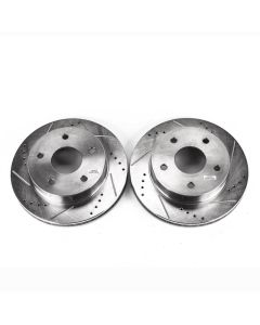Power Stop 00-01 Dodge Ram 1500 Front Evolution Drilled & Slotted Rotors - Pair - AR8748XPR