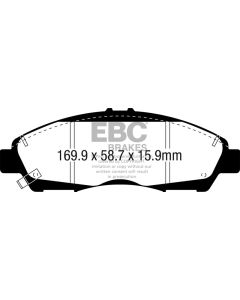 EBC 2017+ GMC Acadia (2nd Gen) 2.5L Yellowstuff Front Brake Pads - DP43063R