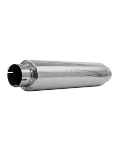 MBRP 4" T409 Stainless Steel Inlet/Outlet Quiet Tone Exhaust Muffler 24" Body 6" Diameter 30" Overal - M1004S