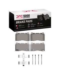 DFC 05-06 Ford GT Front 5000 Advanced Low Metallic Brake Pads and Hardware Kit - 1551-1001-02