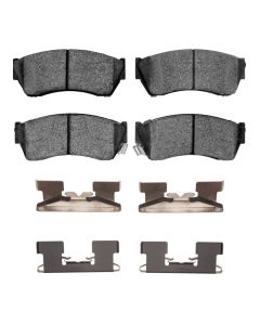 DFC 89-01 Chevrolet Metro Front 5000 Advanced Semi Metallic Brake Pads and Hardware Kit - 1551-0451-01