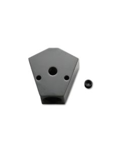 Anodized Black Billet Y Block with 1/8 Port