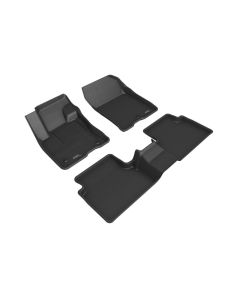 3D MAXpider 21-24 Ford Bronco Sport Kagu 1st / 2nd Row Floormats - Black - L1FR14301509
