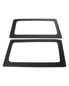 DEI 11-18 Jeep Wrangler JK 2-Door Boom Mat Rear Side Window Trim - 2 Piece - Black - 50152