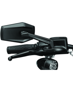 Sleek Kuryakyn Hex Mirrors - Satin Black Finish