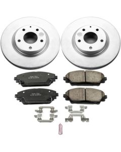 Power Stop 14-18 Mazda 3 Front Z17 Evolution Geomet Coated Brake Kit - CRK6971
