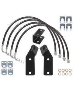 Carli 07-17 Jeep Wrangler Extended Brake Lines Guides And E-Brake Drop Bracket - CS-JBBLKIT-11