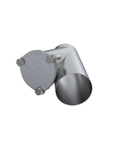 QTP 4in Weld-On QTEC Exhaust Cutout Y-Pipe - 10400